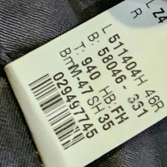 Ralph Lauren 100% Wool Gray Striped Made in Canada Suit 46R X 38W - Picture 13 of 13